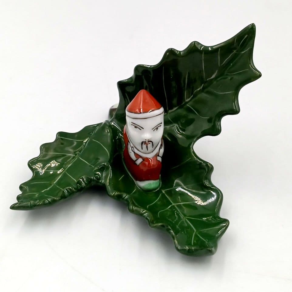 Herend サンタマンダリン ファンシースタンド カードホルダー クリスマス