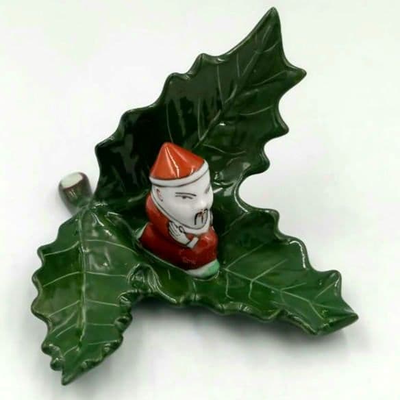 Herend サンタマンダリン ファンシースタンド カードホルダー クリスマス