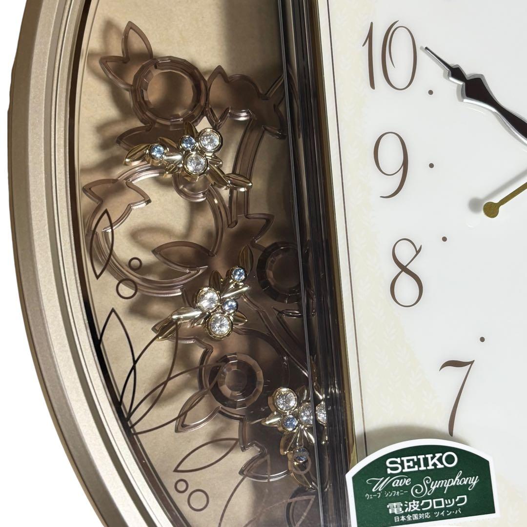 ほぼ未使用 SEIKO セイコー AM241G 掛時計 電波時計 30曲