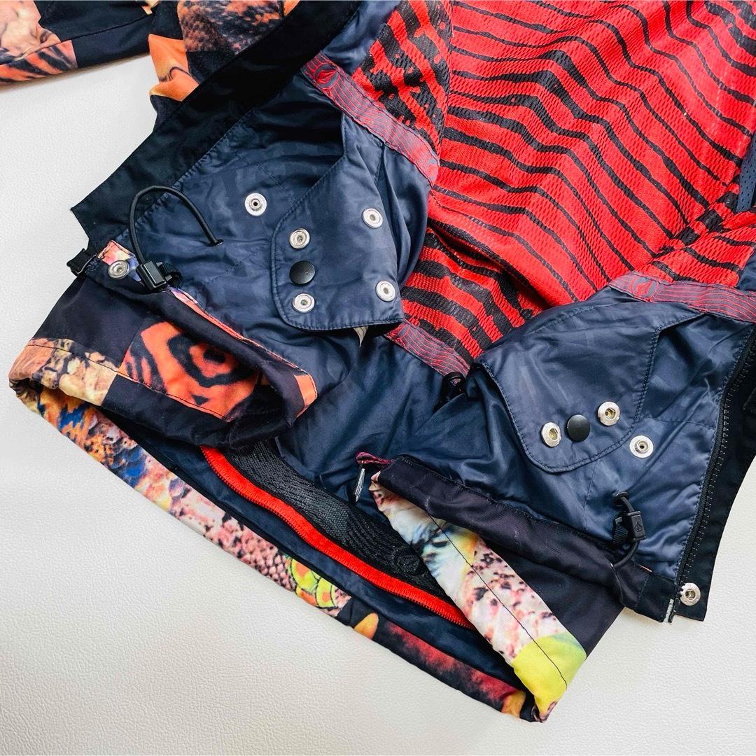 6734 ボルコム　ジャケット　スノボウェア　メンズ　ボーダー　アニマル柄