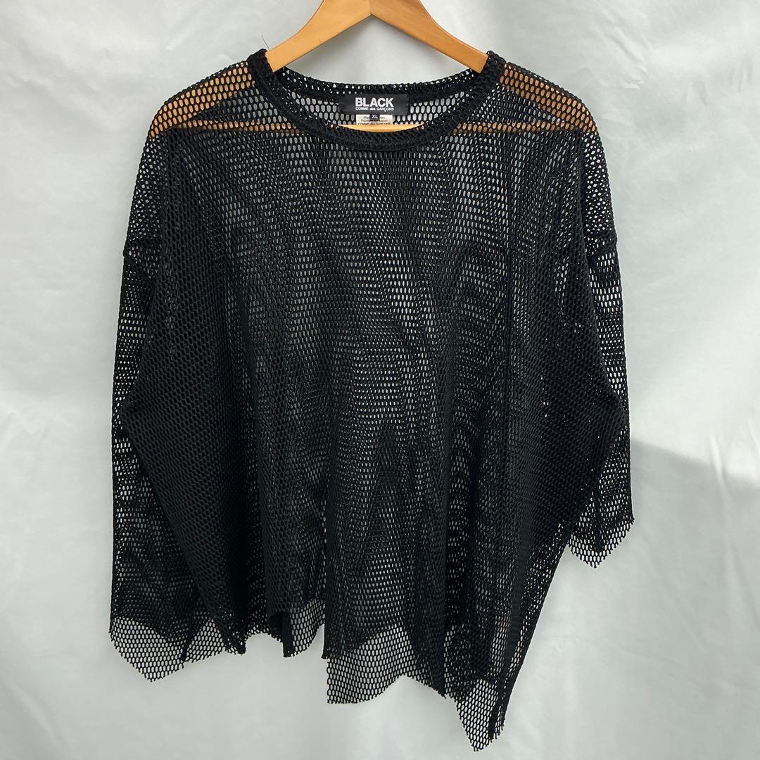 BLACK COMME des GARCONS メッシュカットソー