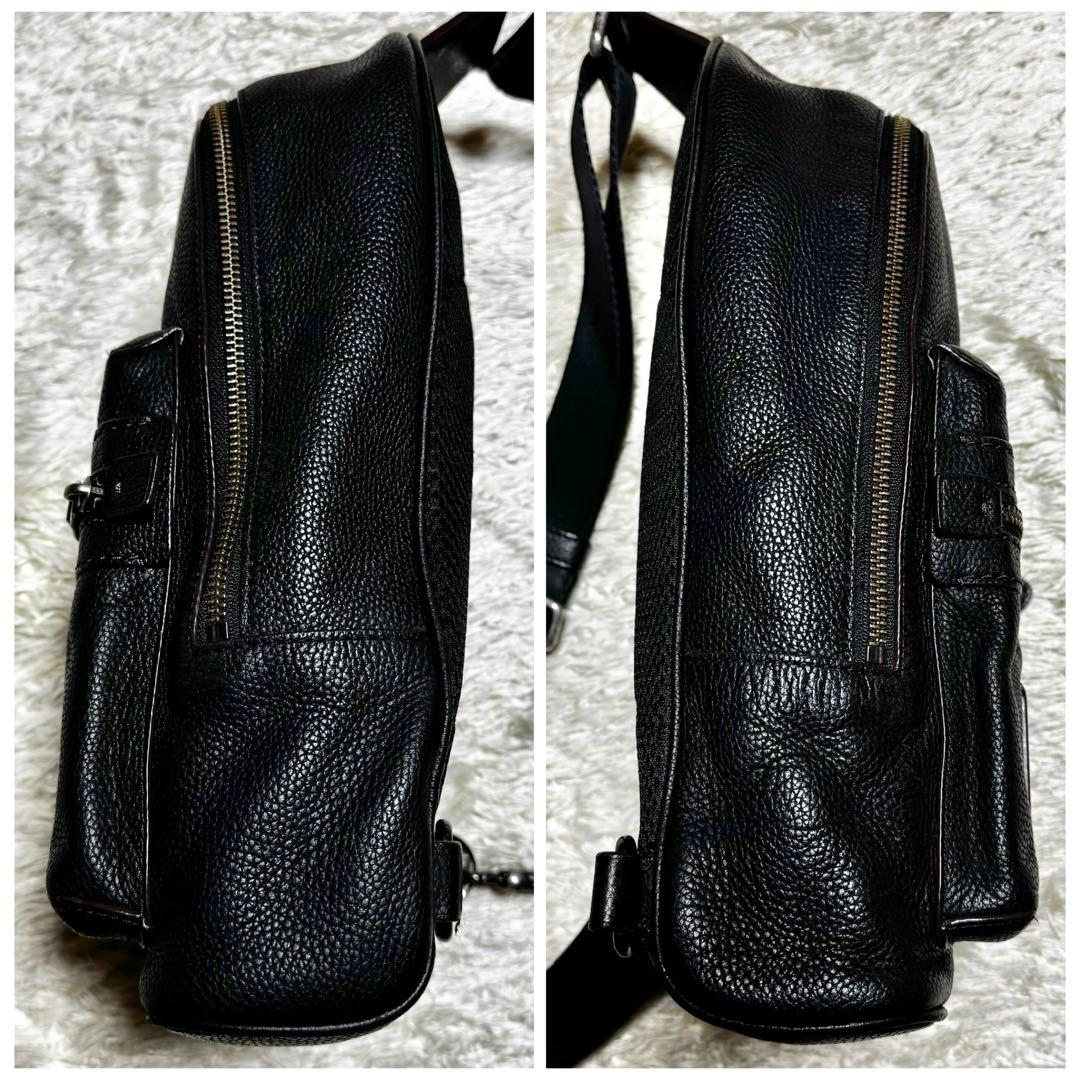 コーチ　アカデミー　パック　ボディバッグ　斜め掛け　ビジネス　通勤　ブラック