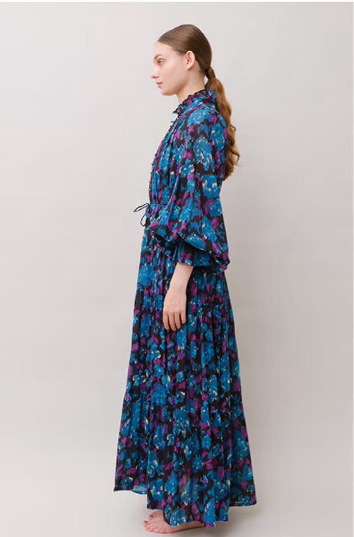 【Velnica】ヴェルニカ 現行品 大人気花柄ワンピース ターコイズ