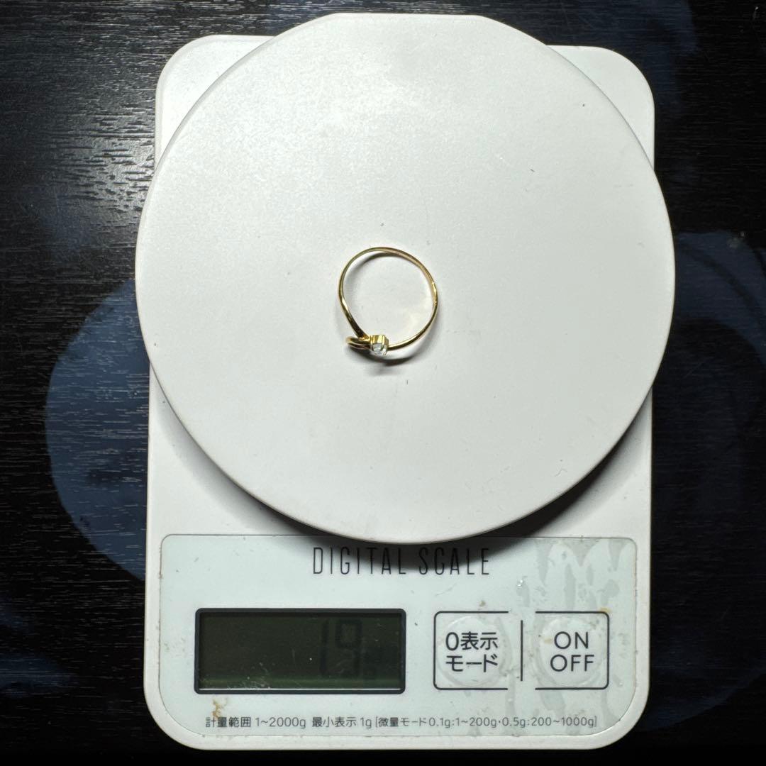 18金リング(k18) 約1.9g リングサイズ22号