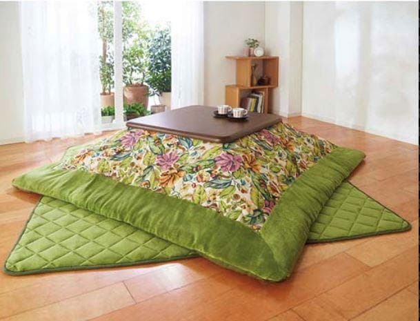 【アウトレット】優雅なゴブラン織りこたつ布団3点セット150×90用 グリーン