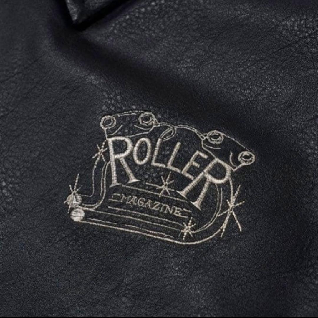 XLサイズ ROLLER FAKE LEATHER COACH JACKET