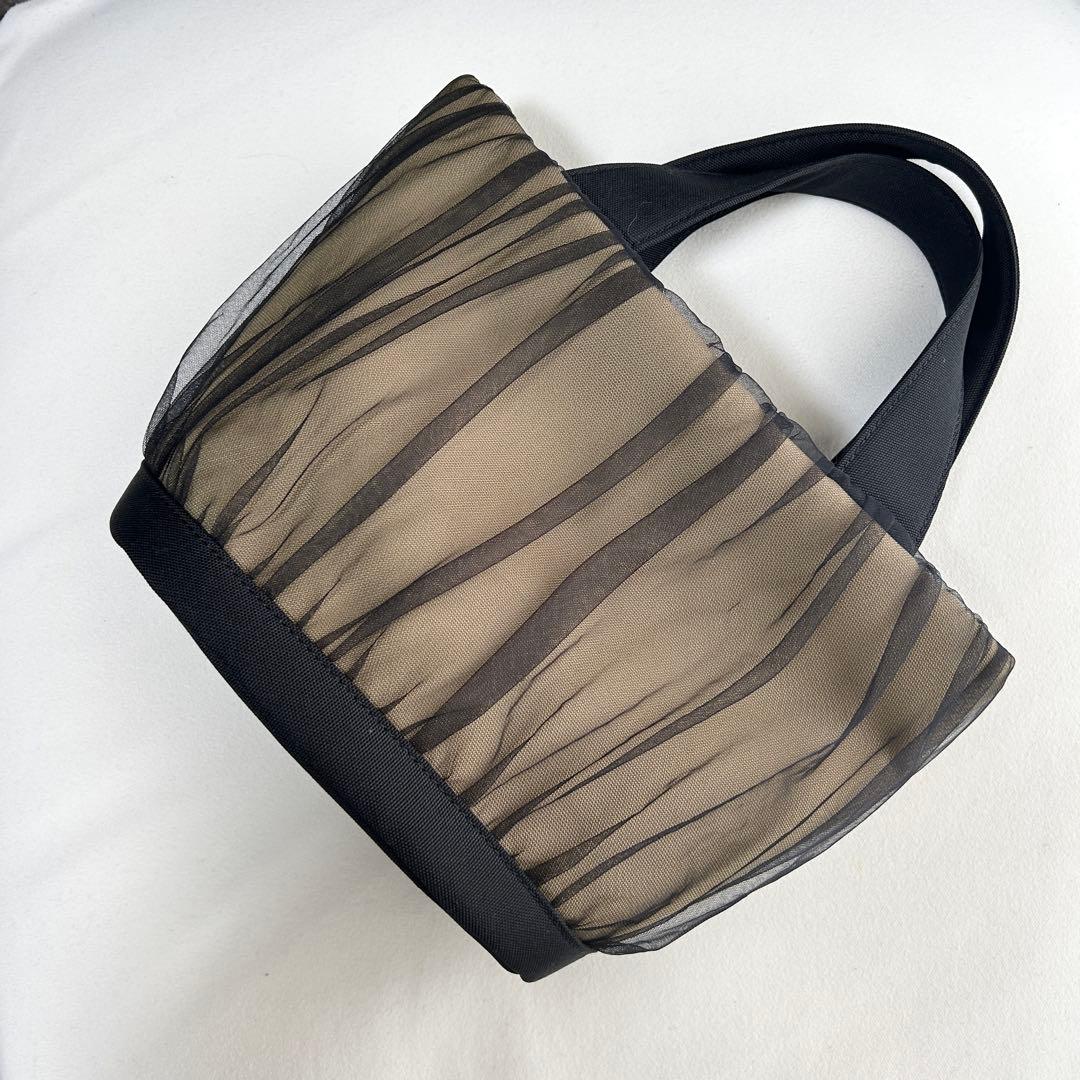 ろーとさん専用　ランバンオンブルー　シアーバックカーキ　トートバッグ