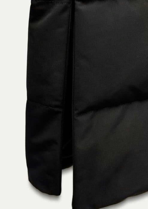 【美品】ZARA　ロングダウンジャケット　フードつき