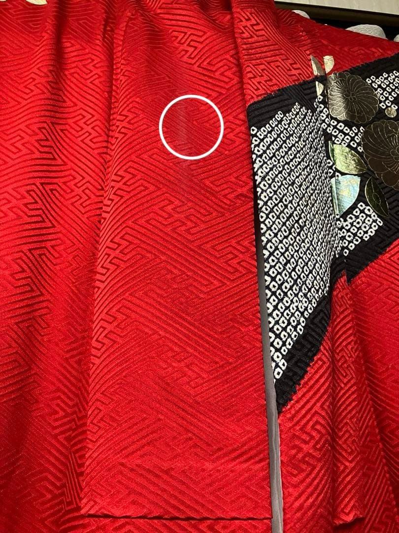 成人式　卒業式　正絹振袖、袋帯セット