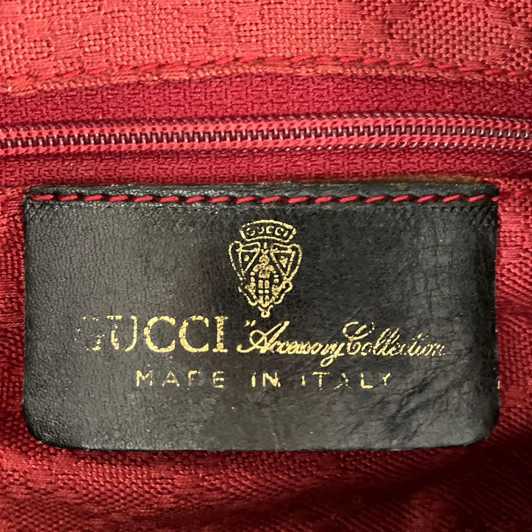 GUCCI　オールドグッチ　ミニボストンバッグ　シェリーライン　3218