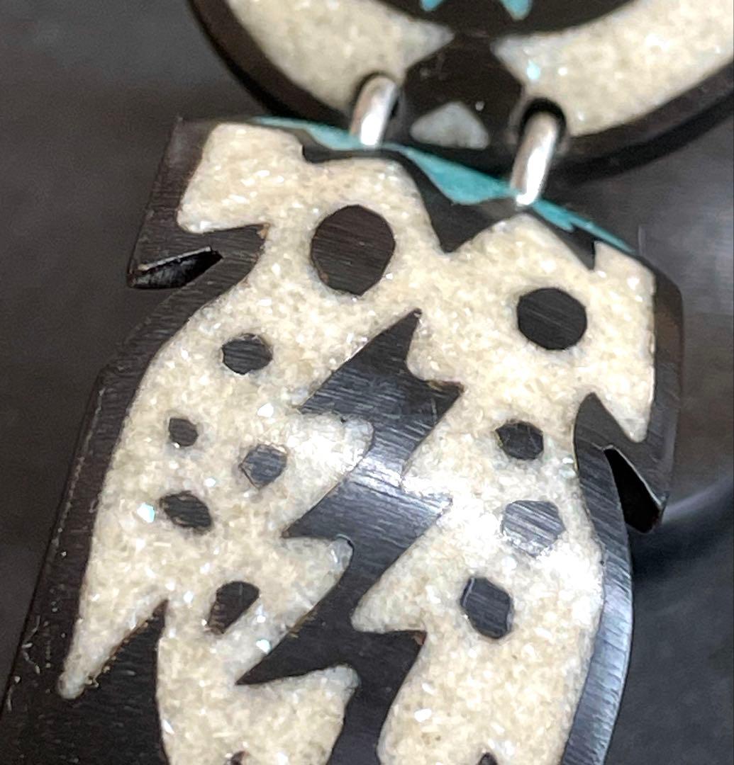 ヴィンテージ ラコタ族 バッファローホーン ブレスレット ターコイズ バングル