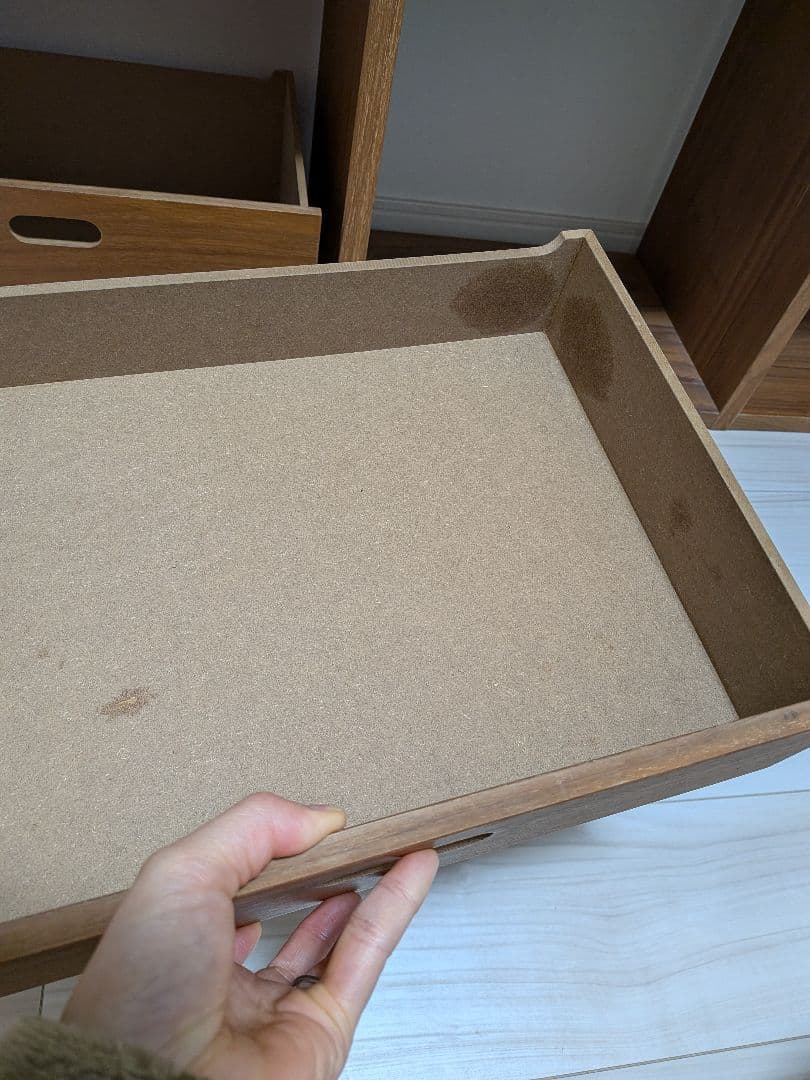 組立不要　無印良品スタッキングシェルフ3段×4列　引き出し3種付