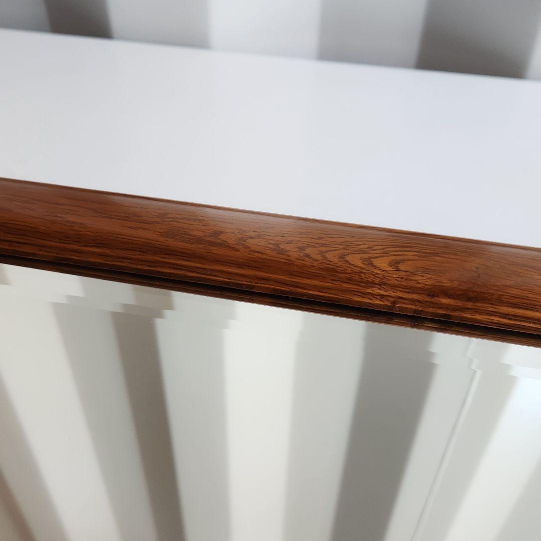 美品 ヴィンテージ　木製フレーム　ウォールミラー 壁掛け鏡 天然木 鏡