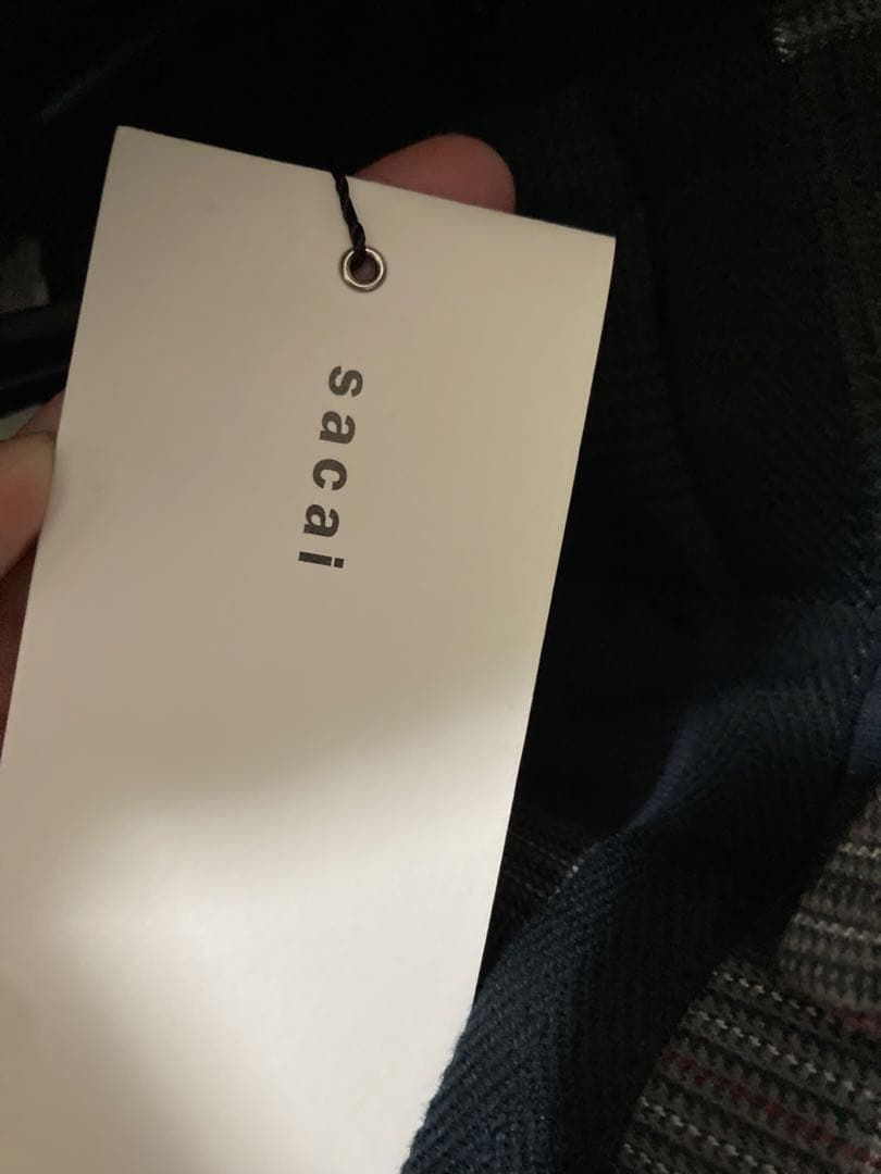 Sacai サカイ チェック パッチワーク オーバーコート アウター サイズ1