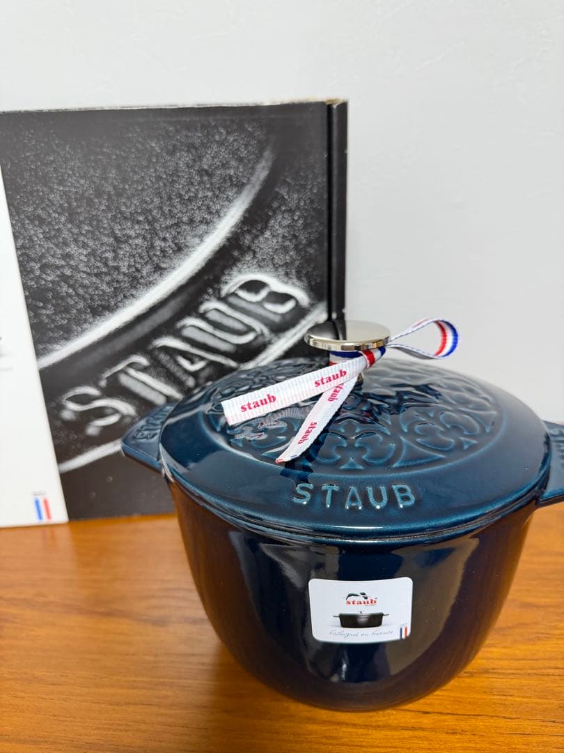 【新品未使用】ストウブ　ココットデゴハン リリー M ラメール 16cm
