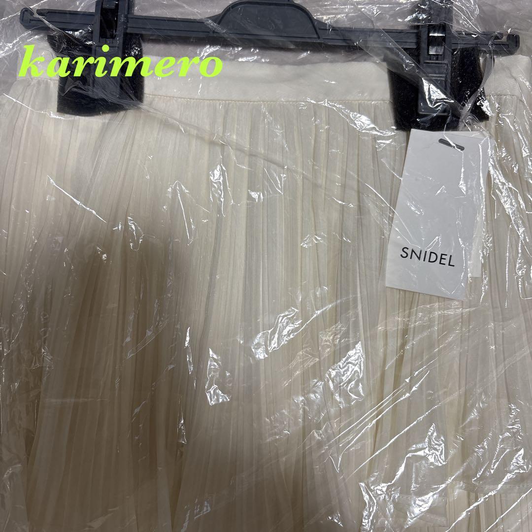 SNIDEL Sustainableプリーツティアードロングスカート