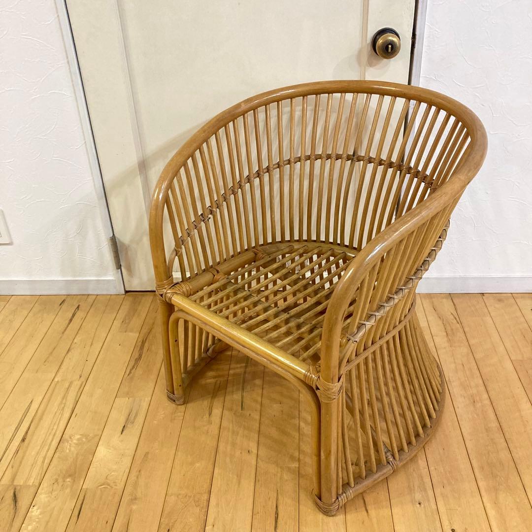 ☆アンティーク☆ ラタン　籐　チェア　古道具