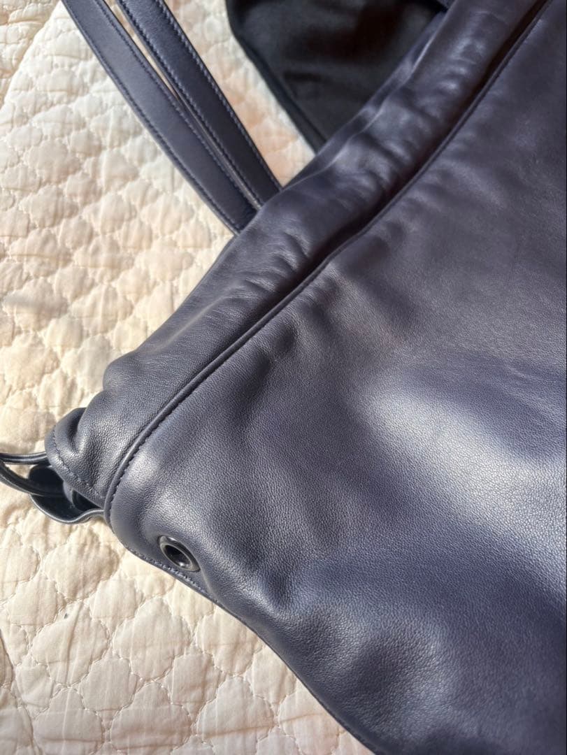 【極美品】サンローラン　ネイビー　レザートートバッグ　SAINT LAURENT