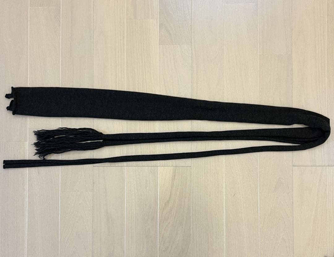 KRIS VAN ASSCHE ナローマフラー グレー