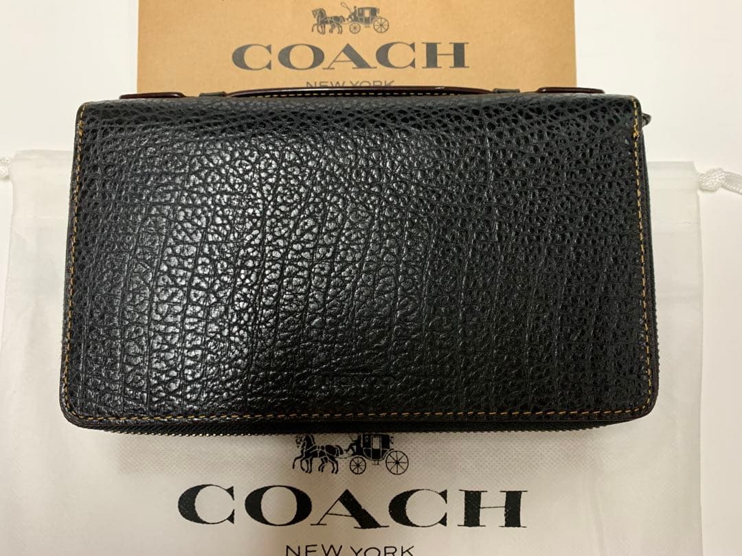 コーチ　COACH オーガナイザー　クラッチバック　黒