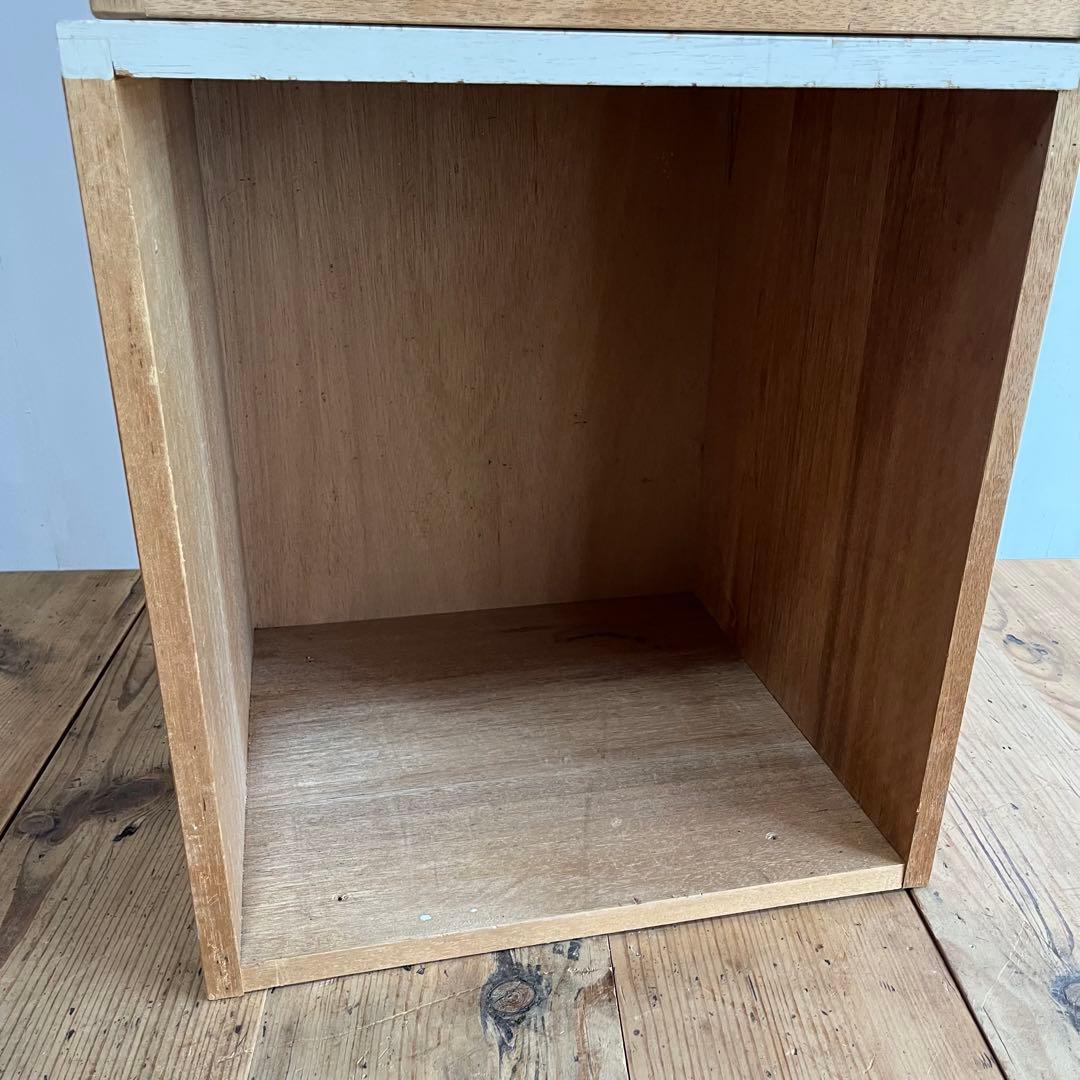 2個セット 木製 スタッキング ボックス 棚 z764