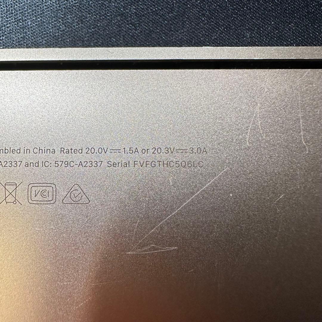 ジャンク MacBook Air M1 2020 8GB 256GB