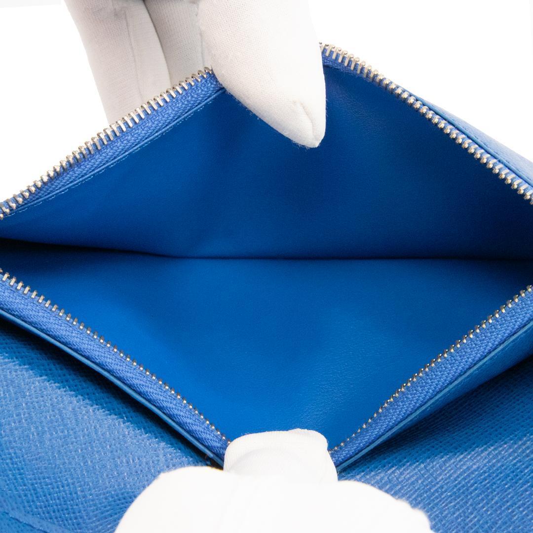 本物 ヴィトン 長財布 メンズ アレクサンドルNM ダミエ 黒 青 ロゴ スリム