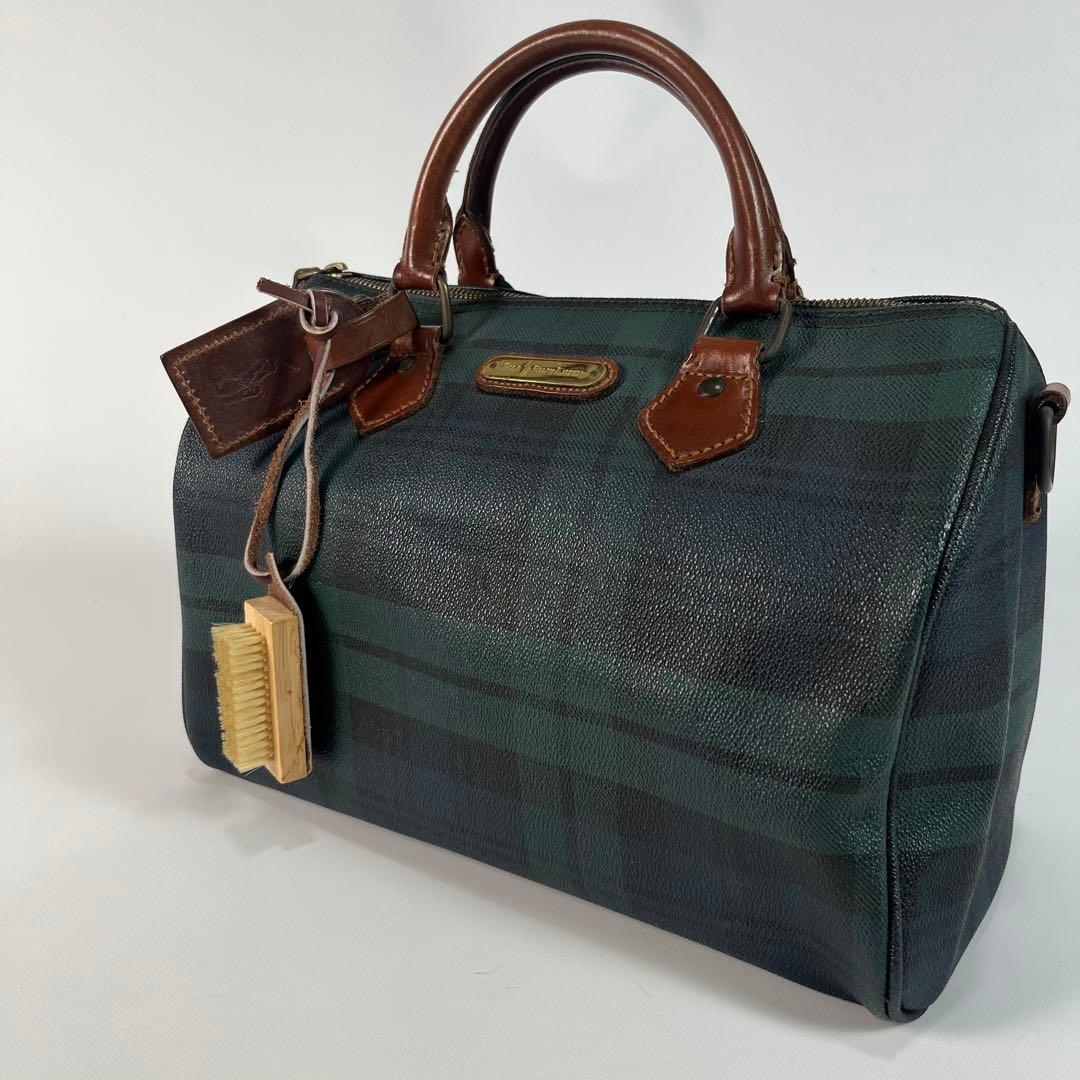 Polo Ralph Lauren ミニボストンバッグ　ブラックウォッチ