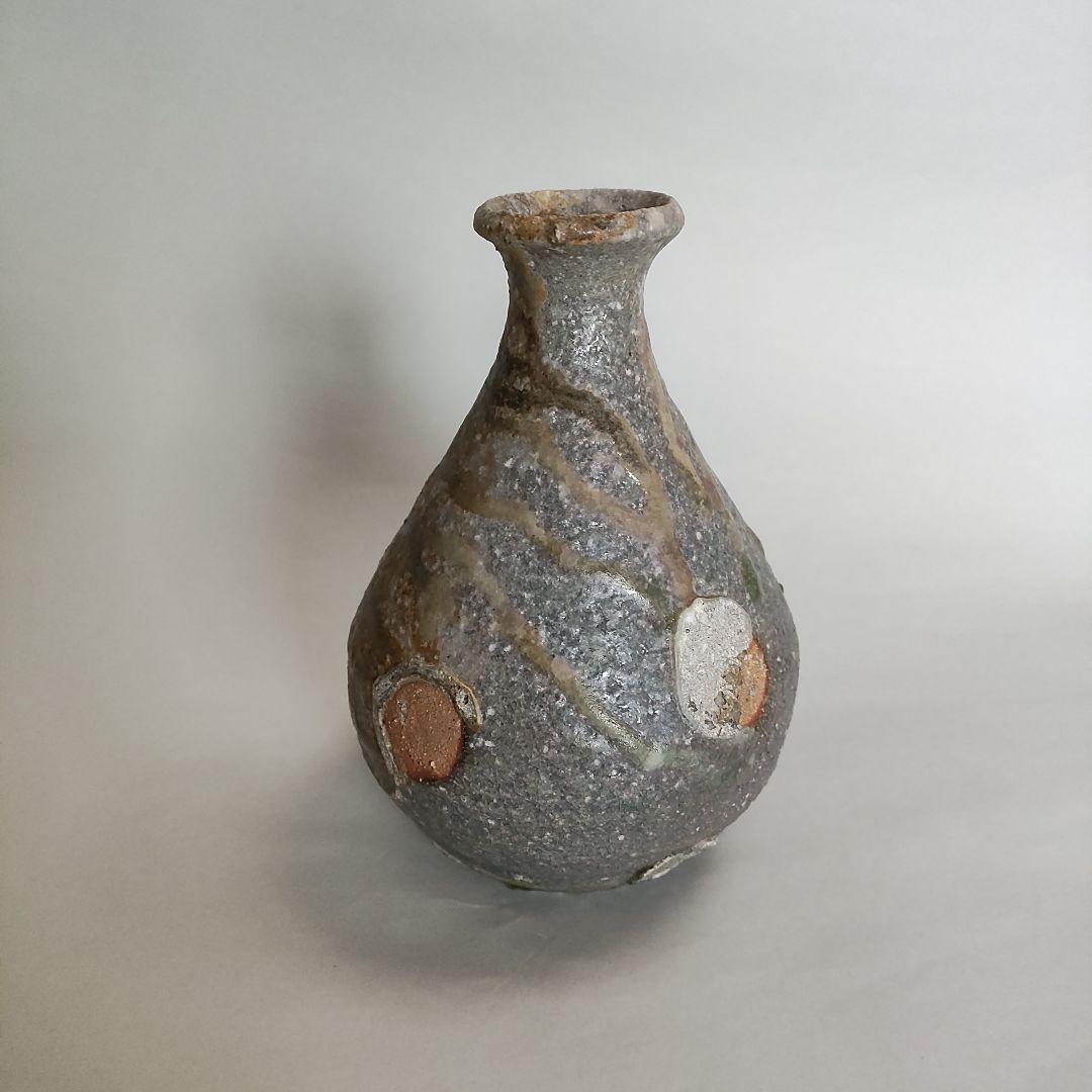 片岡誠　自然釉徳利　常滑焼