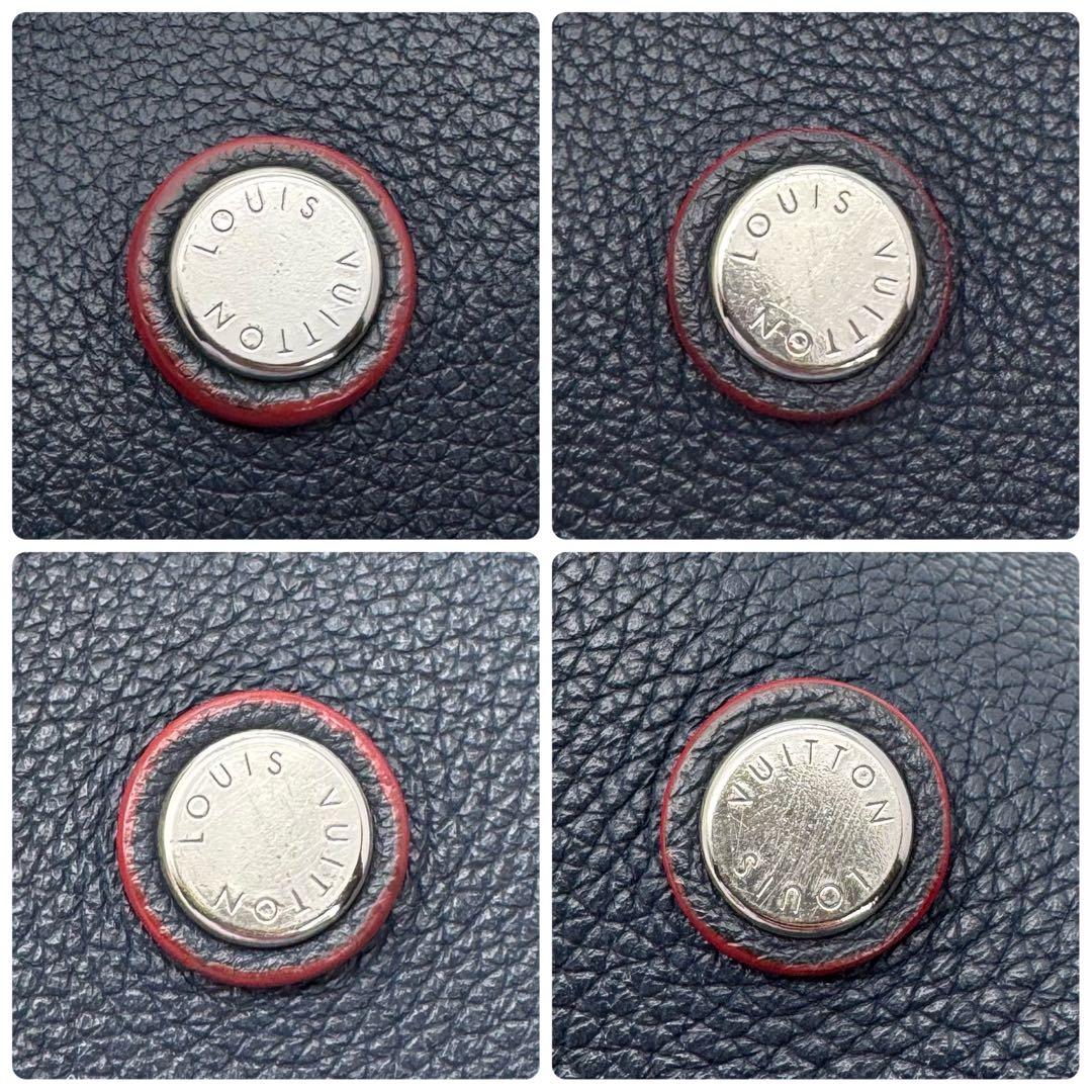 【美品】ルイヴィトン　ロックミー　ゴー　マリーヌルージュ　トートバッグ　ネイビー