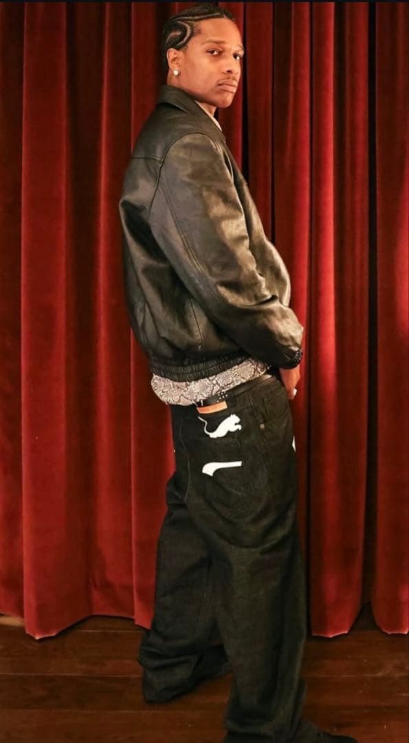 激レア PUMA ASAP Rocky PLEATHER JACKET A$AP