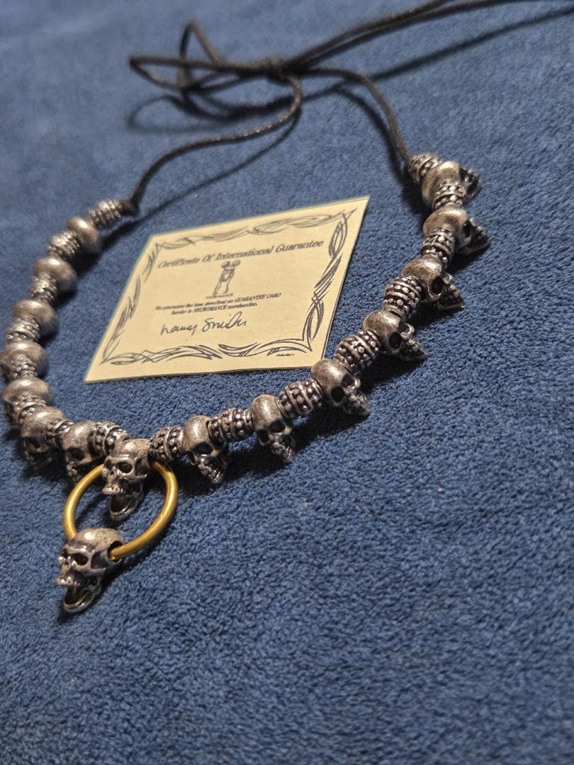 ネクロマンス NECROMANCE　ブラススカル　ネックレス　hide