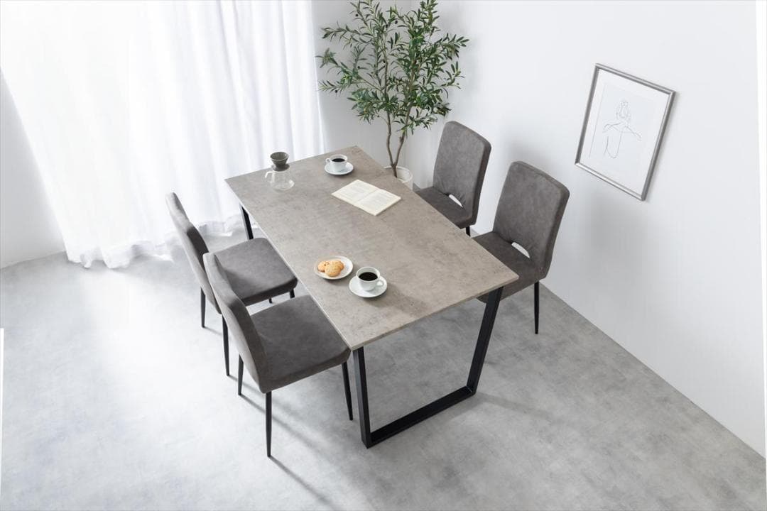 【送料無料】【5点セット】Marc 幅140cm ダイニングテーブル+チェア4脚