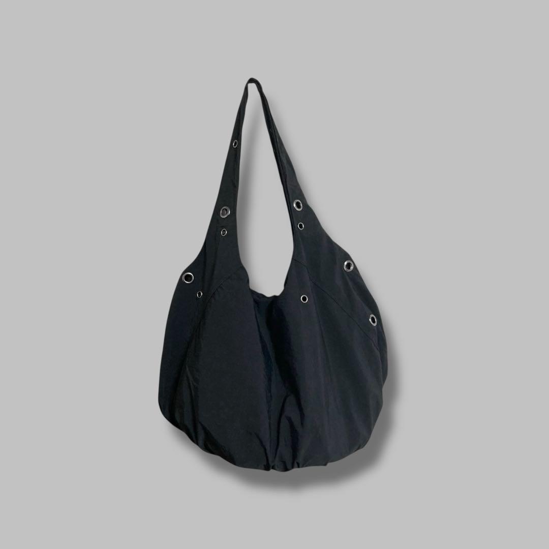 しゅん EYELETS NYLON BAG (BLACK) 3079B