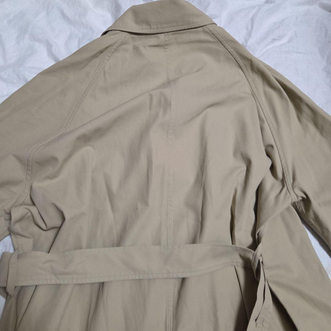 BEAMS ルーズトレンチコート L ベージュ 定価2.5万 強撚ギャバジン