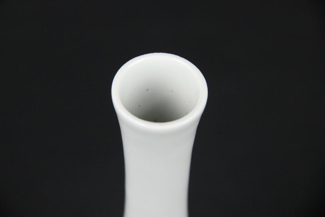 青花　龍鳳麒麟図　大清康熙年製　細密描絵　白磁花瓶　中国 陶磁器　Eo21-26