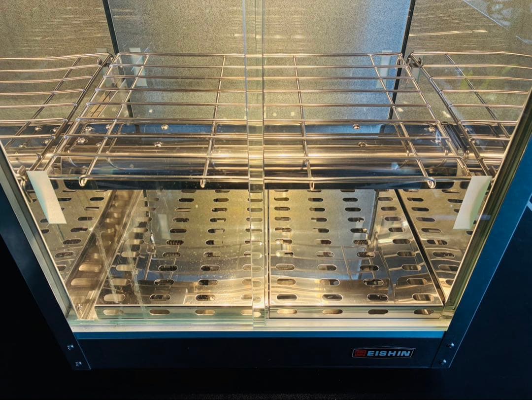 M24★エイシン★美品 業務用 中古品 両面扉 対面式 ホットショーケース