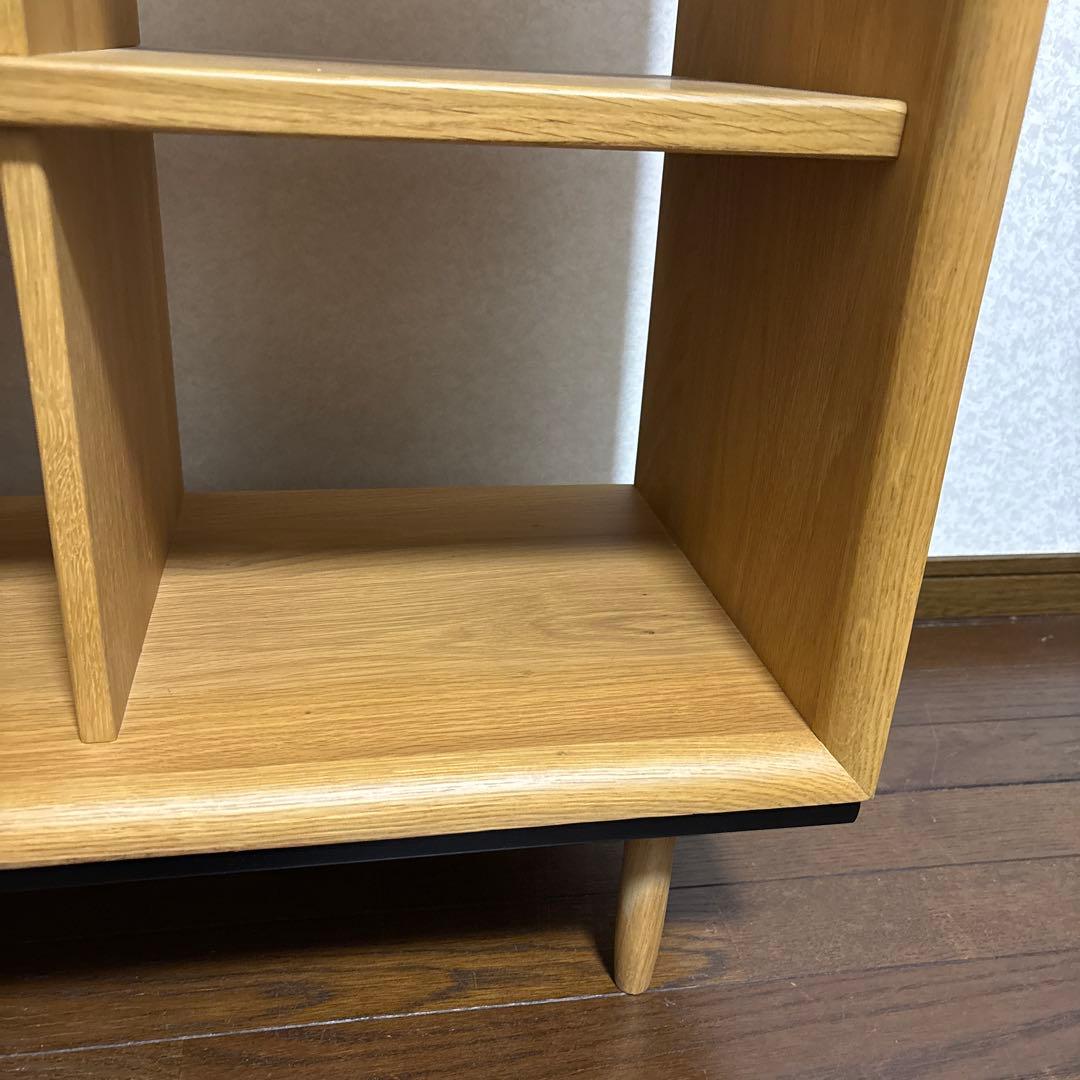 【美品】オープンシェルフ ナチュラル オーク材 棚 ディスプレイ シェルフ