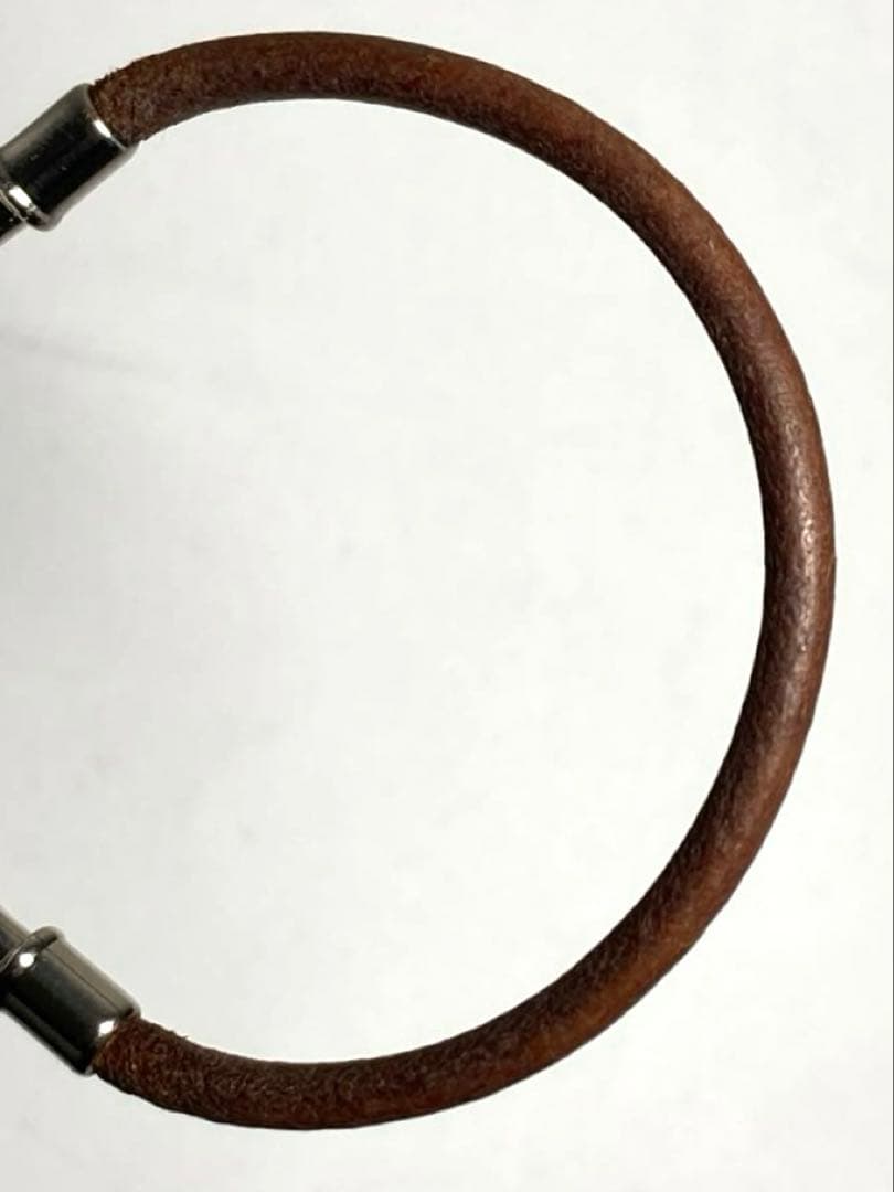 良品　HERMES エルメス　ジャンボ　シルバー金具　レザー　ブレスレット