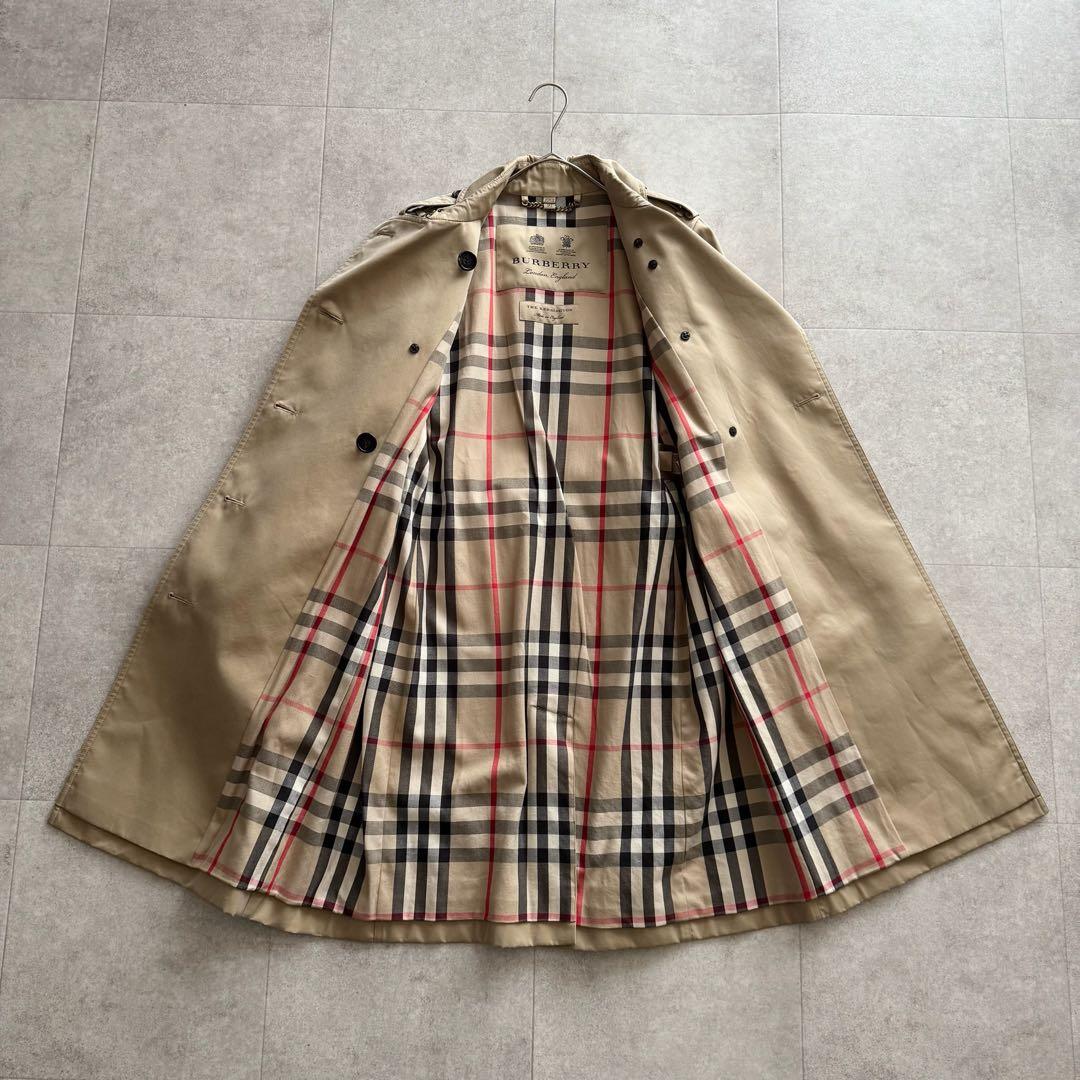 バーバリー　ケンジントン　トレンチコート　ノバチェック3　38　 ハニーベージュ