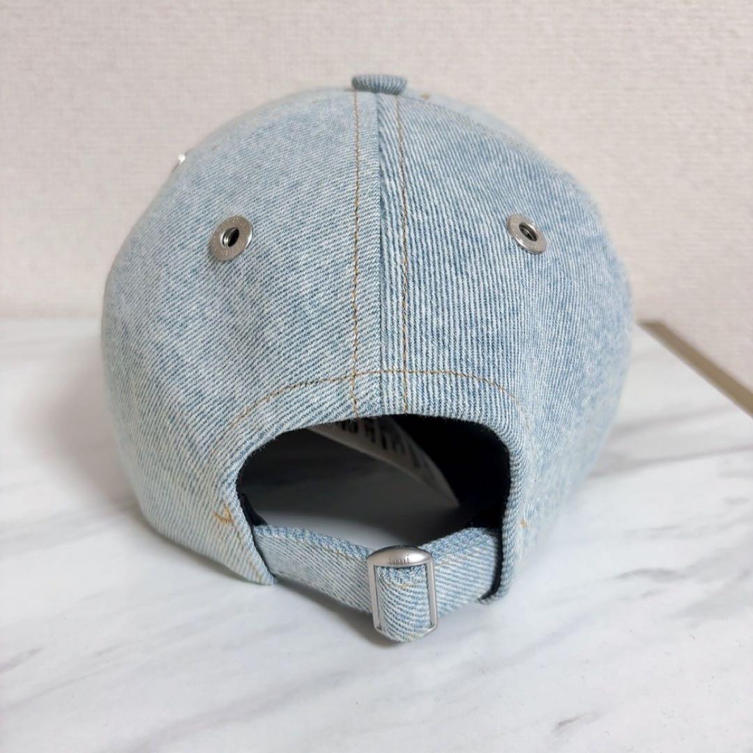 amiparis アミパリス ライトグレー デニム キャップ