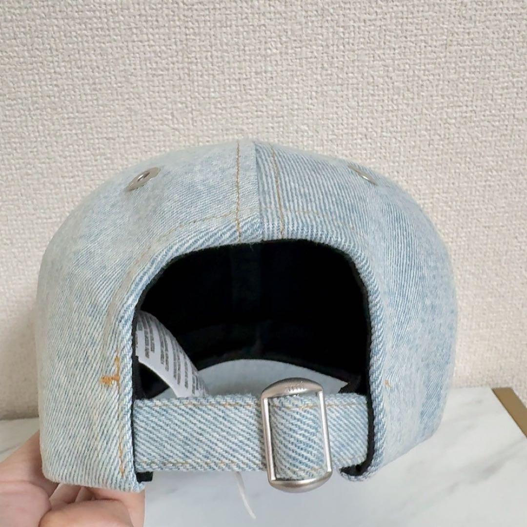 amiparis アミパリス ライトグレー デニム キャップ