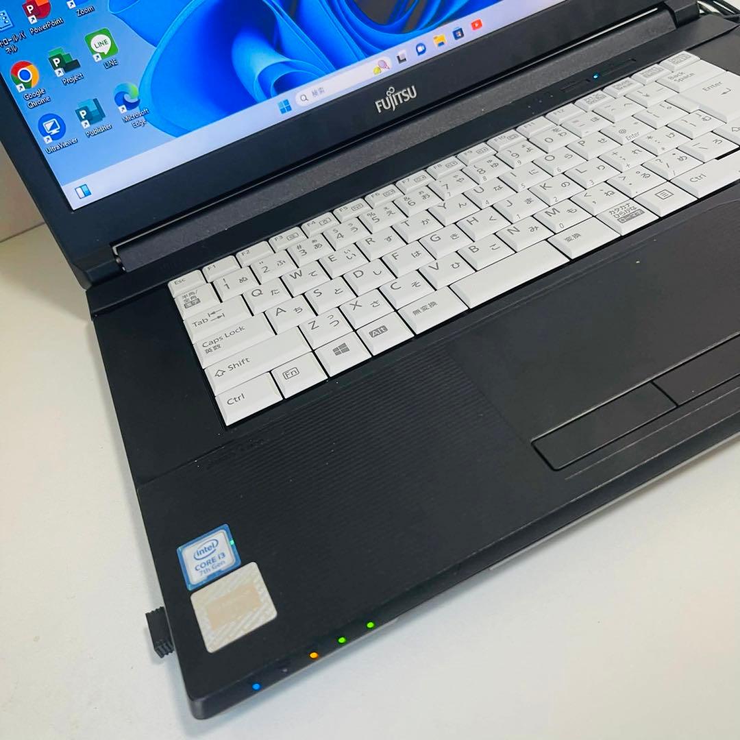 T4 FujitsuノートパソコンSSD第7世代 Windows11オフィス付き