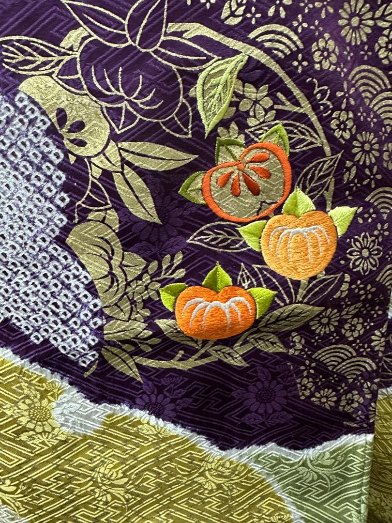 逸品 千總 桶絞り 刺繍 絞り たまご色染め分け 振袖 フルセット