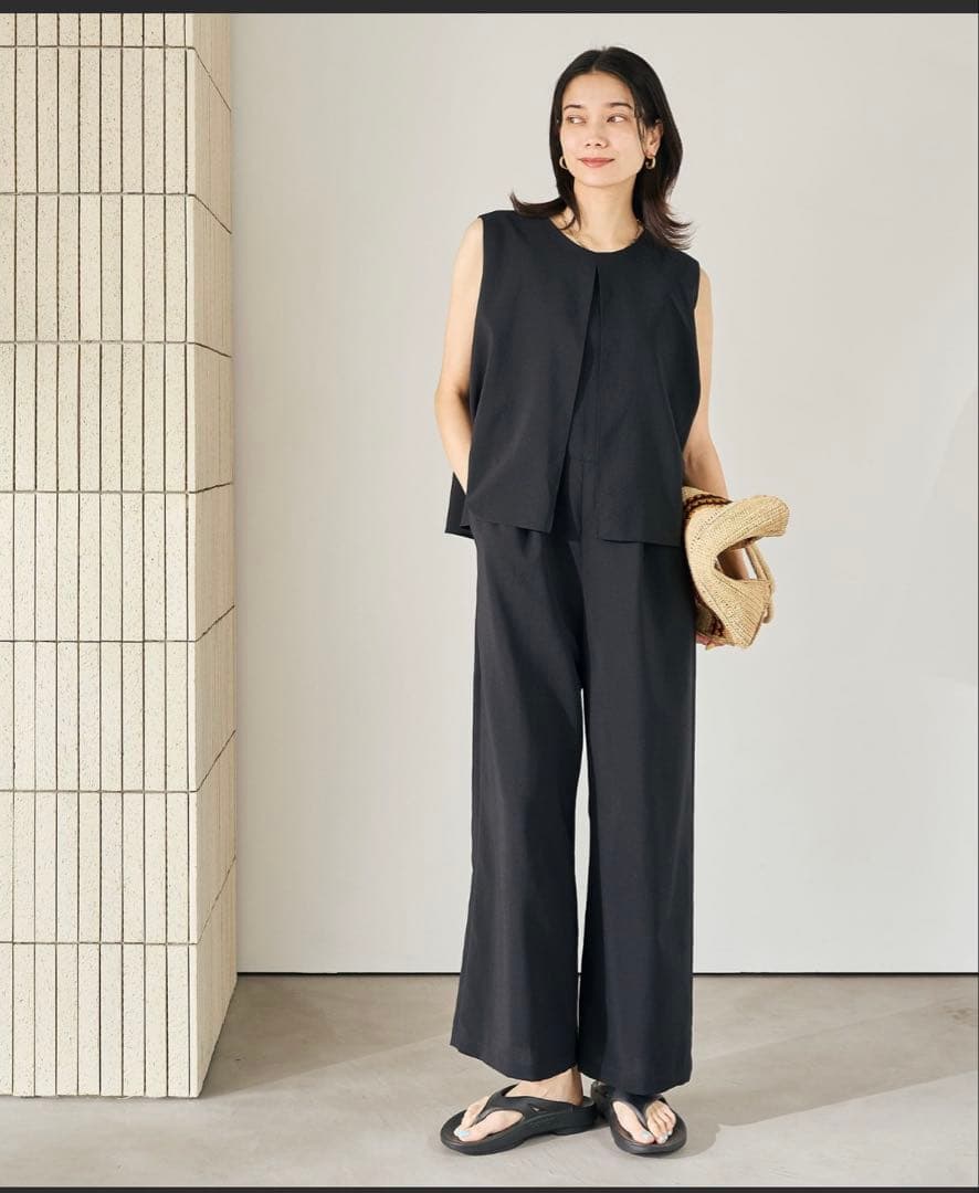 green label relaxingドライクロス レイヤード オールインワン