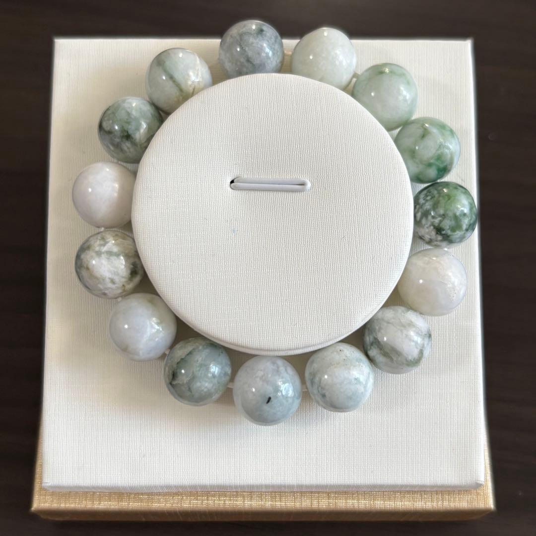 糸魚川翡翠 国産 天然石 ブレスレット