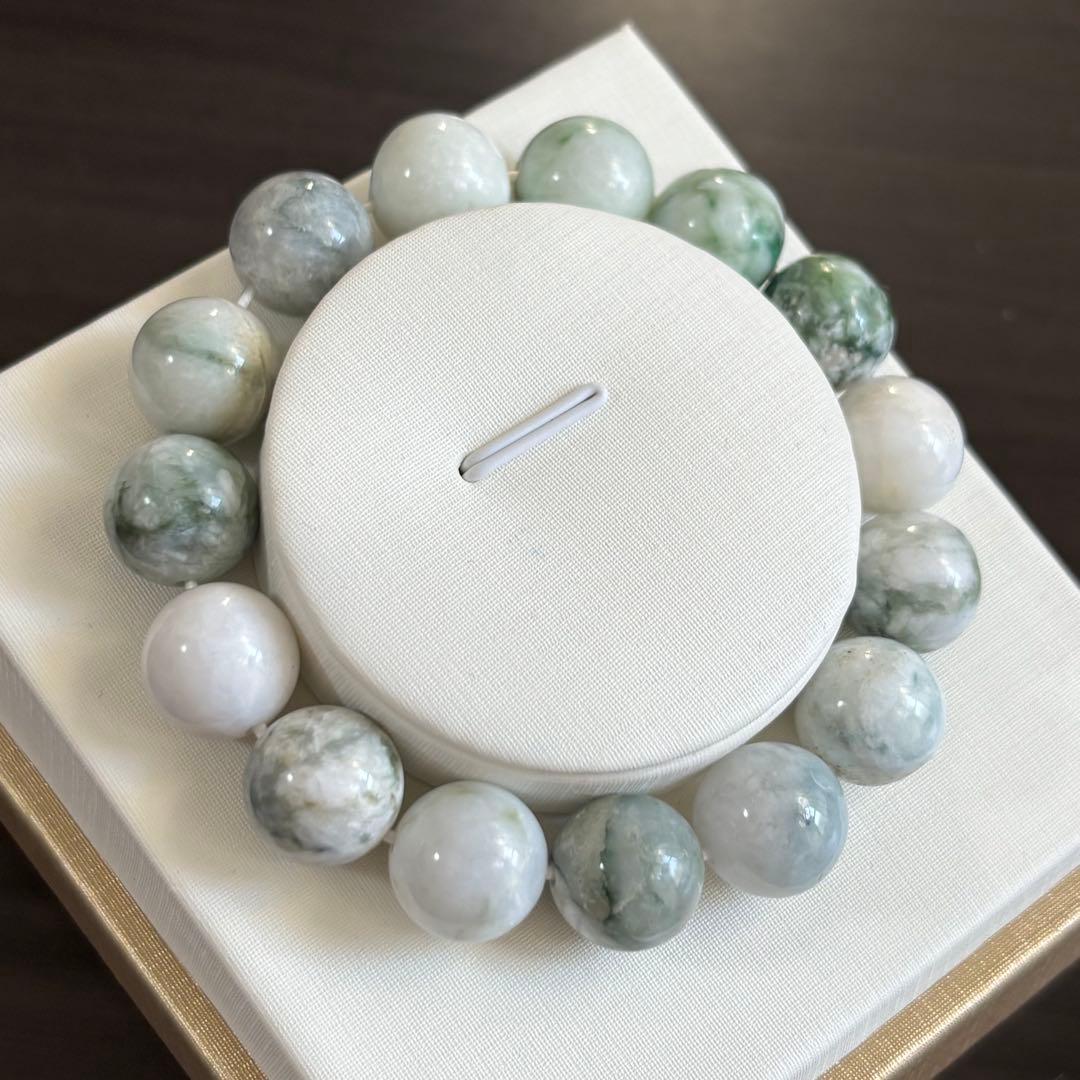 糸魚川翡翠 国産 天然石 ブレスレット