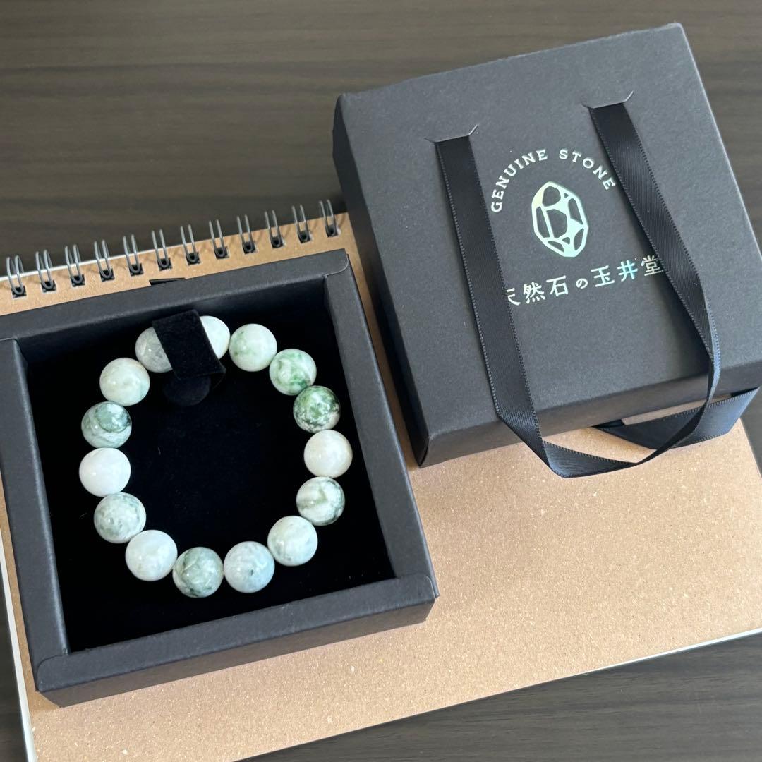 糸魚川翡翠 国産 天然石 ブレスレット