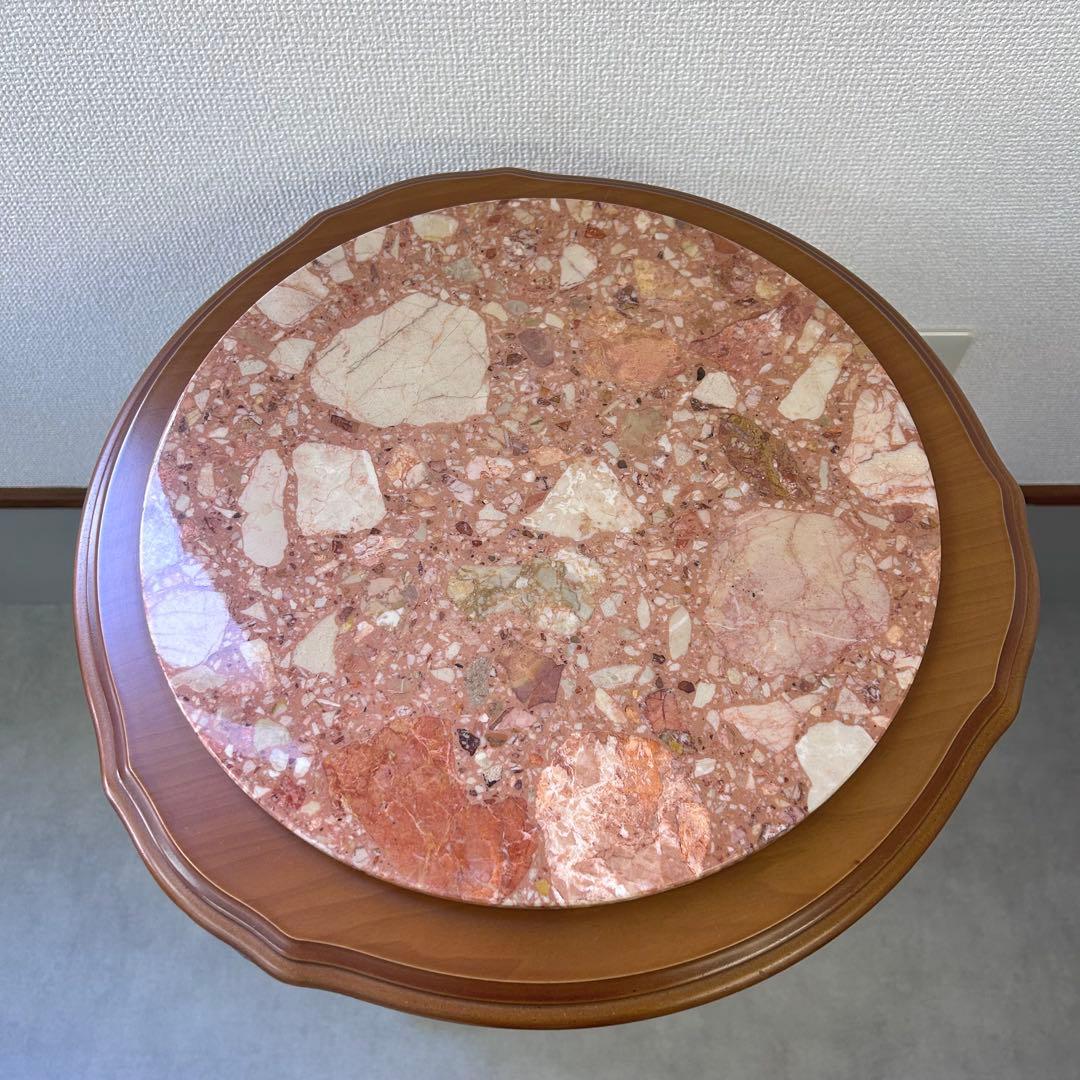 大理石 花台 アンティーク サイドテーブル 猫脚 家具