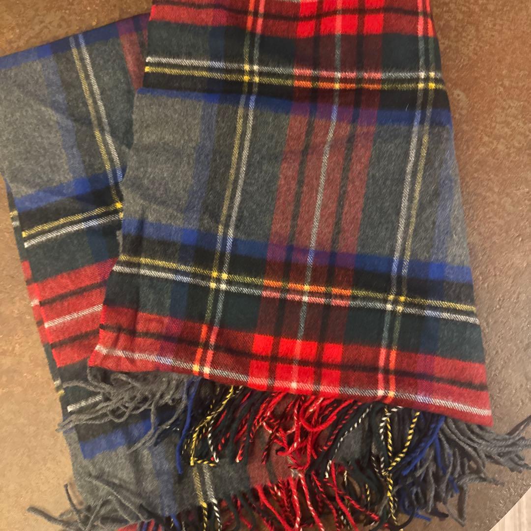 ジョンストンズ　カシミヤ　日本限定色チャコールグレースチュアート